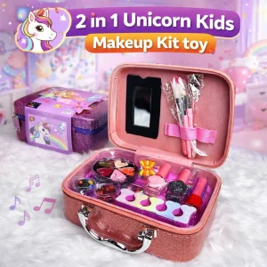 2 in 1 Unicorn Kids Makeup Kit Bag