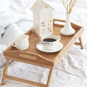Light Brown Bed Table